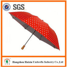 Cheap Prices!! Factory Supply wind-proof 2 folding umbrella with Crooked Handle